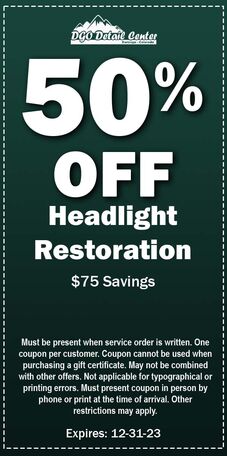 Headlight Restorations